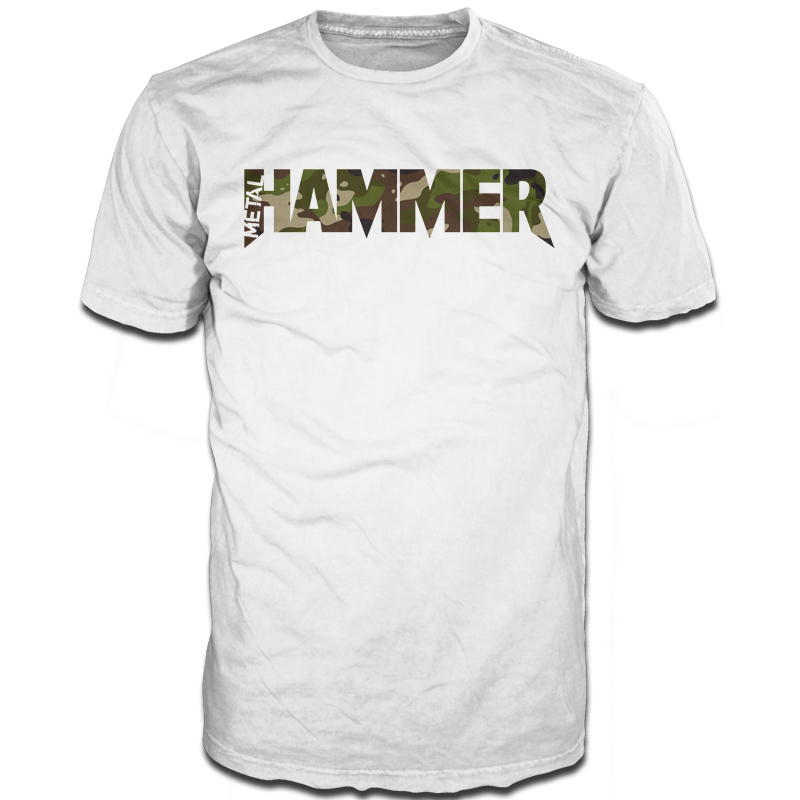 Louder Metal Hammer Cammo White White TShirt Louder Online PopUp Shop