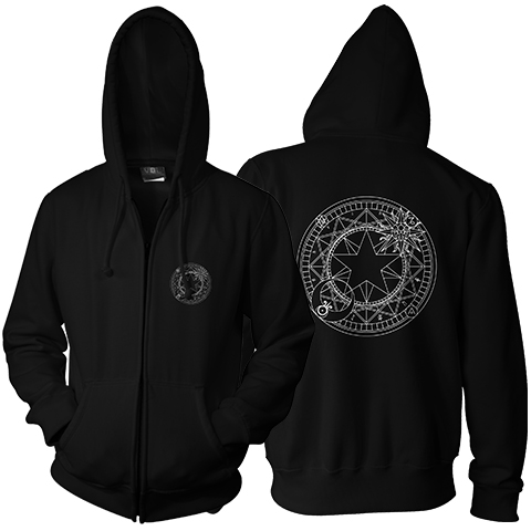 Nadja Peulen Magic Circle Black Hoodie Zip