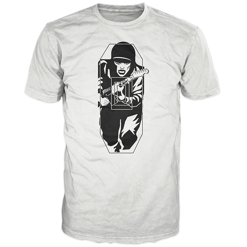 Muzzled Army Girl Target White TShirt Muzzled Official Merchandise